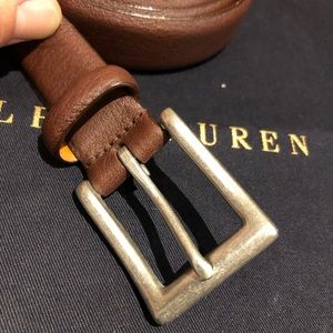 PRL BROWN DRESS BELT